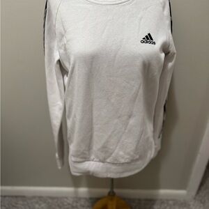 Adidas Women's Classic White Crew Neck Sweater